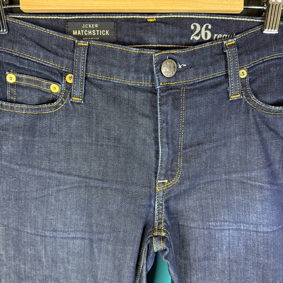 NWOT J. Crew Women's Straight Leg Jeans - Dark Blue Matchstick size 26 - Picture 3 of 11